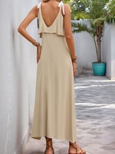 Perfee Tied Ruffled Scoop Neck Sleeveless Dress OutfitFlow